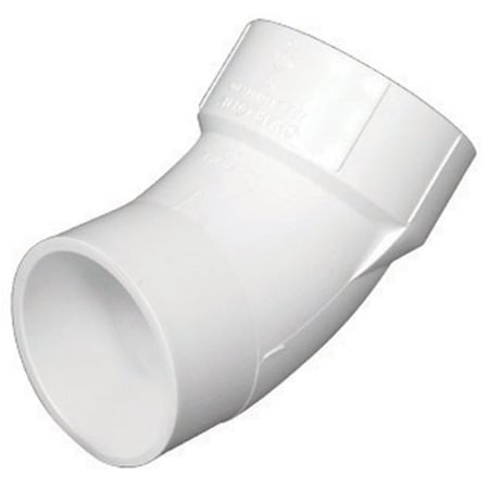 Pinpoint Charlotte Pipe & Foundry PVC003230600HA Elbow 45 deg PVC Dwv Str1.25 in. PI155246